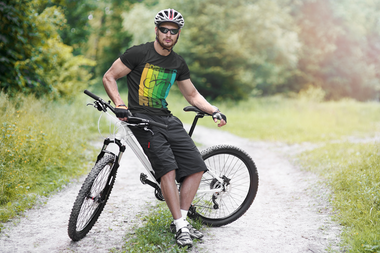 OSA - T shirt tecnica Born to Ride in poliestere riciclato